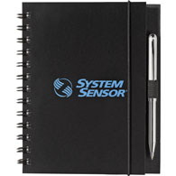 Recycled Poly Pro Journal Notebook, Black Paper Pads