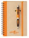 Orange Recycled Notebook with Pen Combo