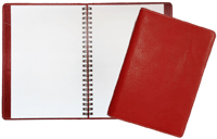 Red Softcover Paper Leather Journal